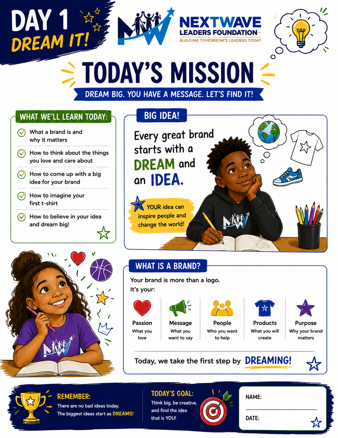 Day 1 Dream It